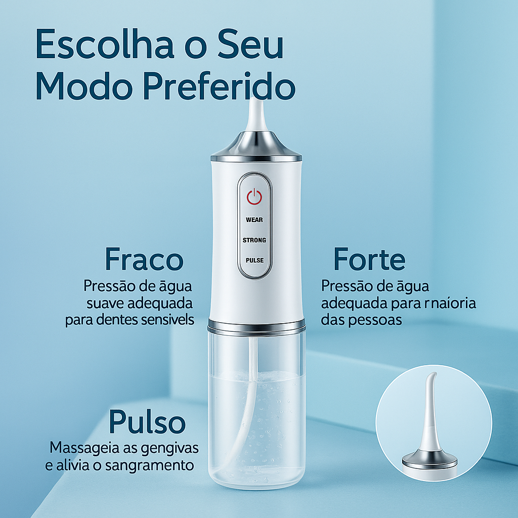 IRRIGADOR BUCAL RECARGABLE