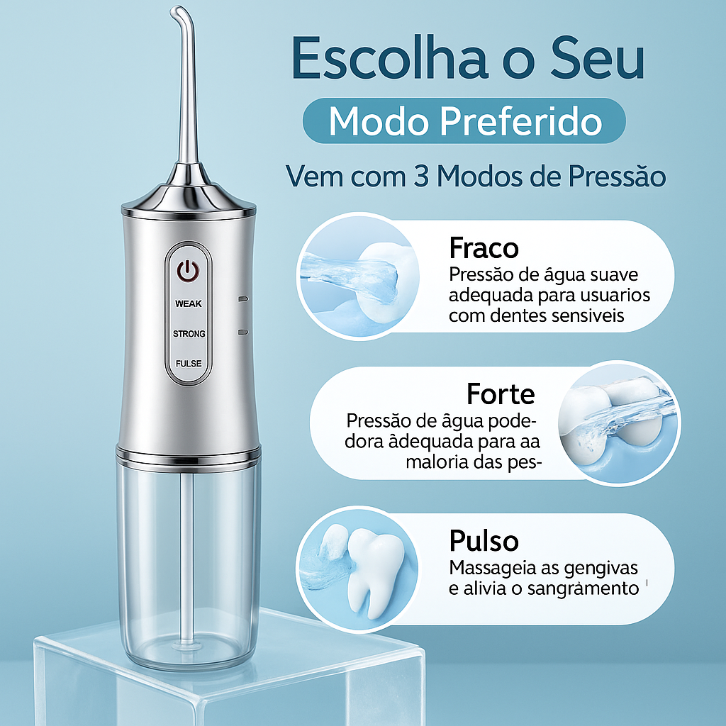 IRRIGADOR BUCAL RECARGABLE