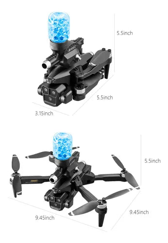Drone Multicamaras HD Disparador Agua